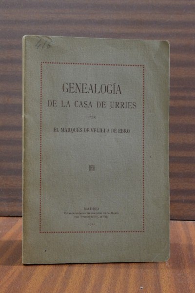 GENEALOGA DE LA CASA DE URRIES